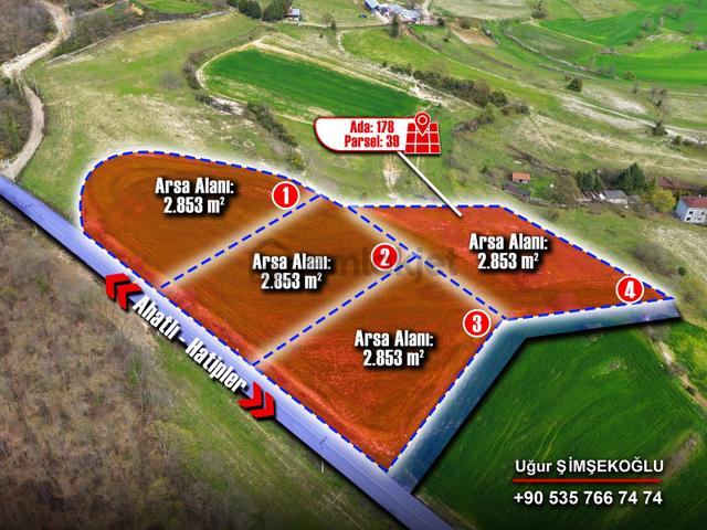 Tbc Gayrimenkul | Gebze Hatipler 2.853 M² Ana Yola Cepheli Arsa 1