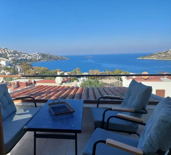 Yalıkavak Seçkin Sitede Özel Plajlı Havuzlu Deniz Manzaralı Kiralık 3+1 Villa 3
