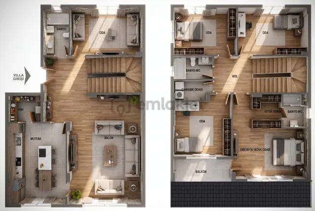 Bölgenin Yıldızı Ayyıldız Mahallesi Tam Müstakil Satılık Villa 2