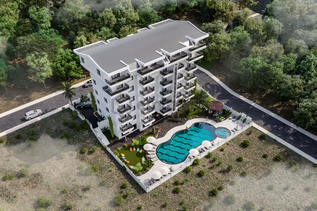 Gazipaşa Pazarcı'da Satılık Deniz Manzaralı Lüks 1+1 Daire 3