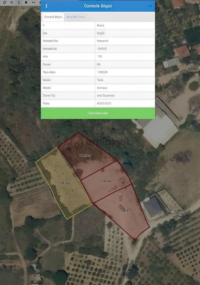 Nilvesten İnegöl Hamamlı'da 14 Villa Projelik Köy İmarlı Arazi 5