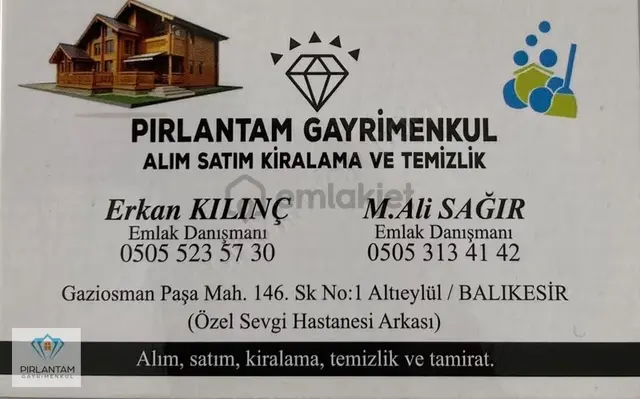 Balıkesir Altıeylül Gop Mh Abonelik Açık Yarı Depozitolu 2+0 Eşy 3