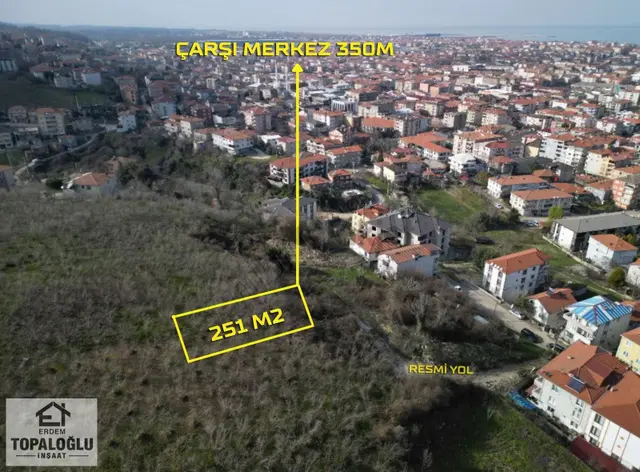 Karasu Aziziyede %40 İmarlı 251 M2 Satılık "fırsat" Arsa 2