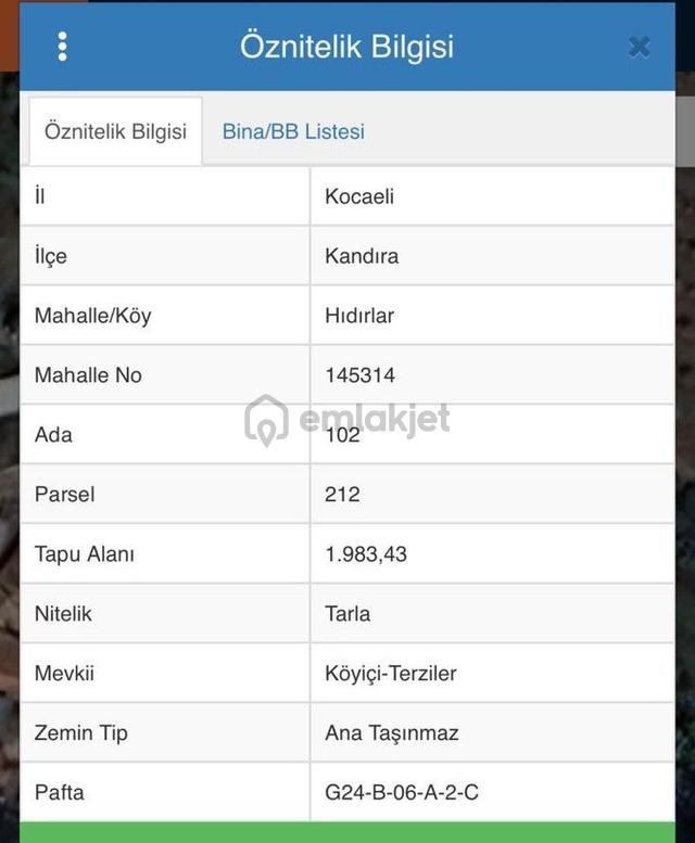 Kandıra Hıdırlar'da Yatırıma Uygun Satılık 1983 M² Tarla 4