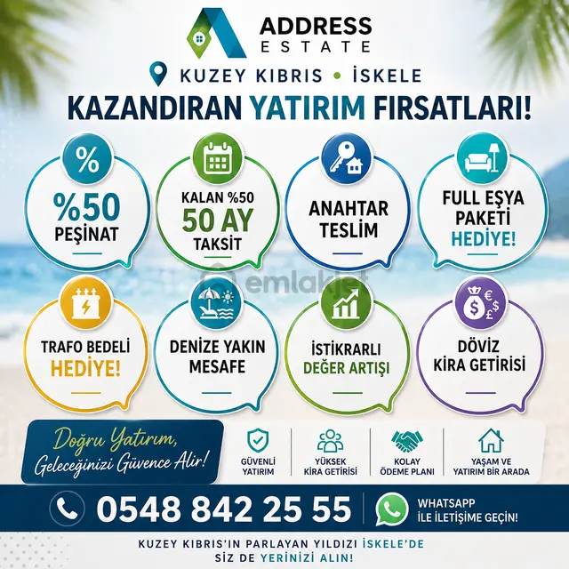 Kuzey Kıbrıs İskele’de Kazandıran Yatırım Fırsatları! 1