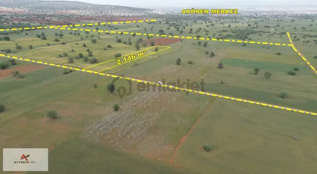 Akören Ağalar Mahallesinde 2.146 M² Müstakil Tapulu Tarla 3