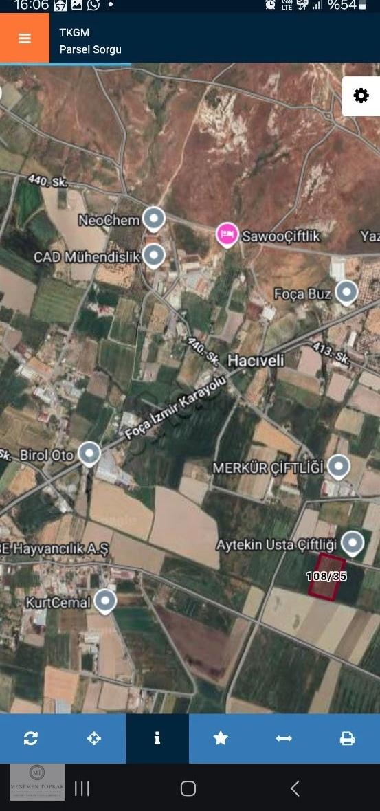 Foça Gerenköy 197 M² Tarla 3