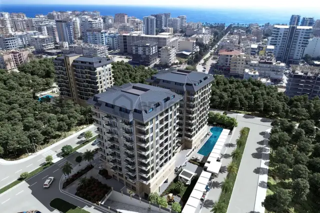 Alanya Mahmutlar’da Denize 400 M Full Aktiviteli 2+1 Satılık Daire 1