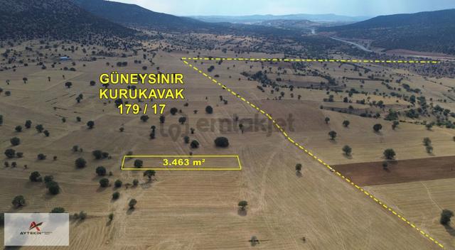 Konya Güneysınır Kurukavak Mahallesinde 3.463 M² Müstakil Tarla 5