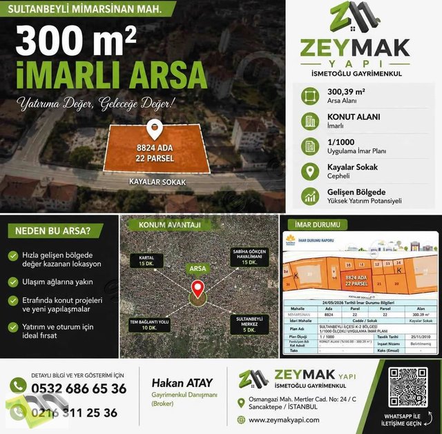 Mimar Sinan Mahallesi'nde Satılık Arsa