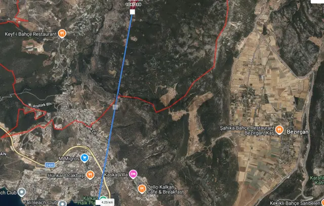 Kaş Kalkan İslamlar 23 Dönüm Valilik Onaylı Satılık Arazi 3