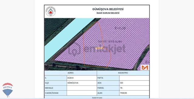 Düzce / Gümüşova Hacıkadirlerde 7.108 M² Sanayi İmarlı Arsa 4