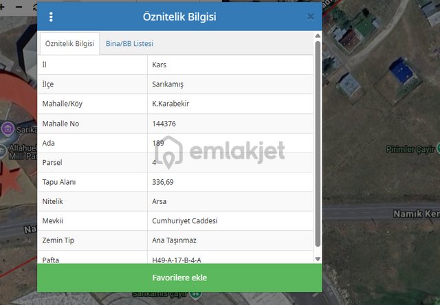 Kars Sarıkamış Şehitler Anıtı Yanında Satılık Arsa Kars Sarıkamış Şehitler Anıtı Yanında Satılık Arsa