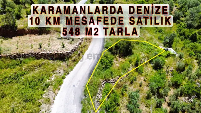Alanya Karamanlar'dasatılık 548 M2 Tarla