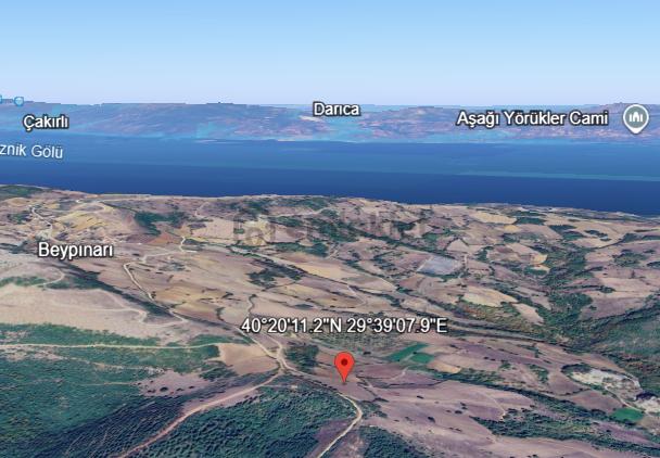 İznik Gölü Yakını Bursa Beypınar Köyü'nde 12dönüm Yola Cephe Yatırımlık Tarla 1