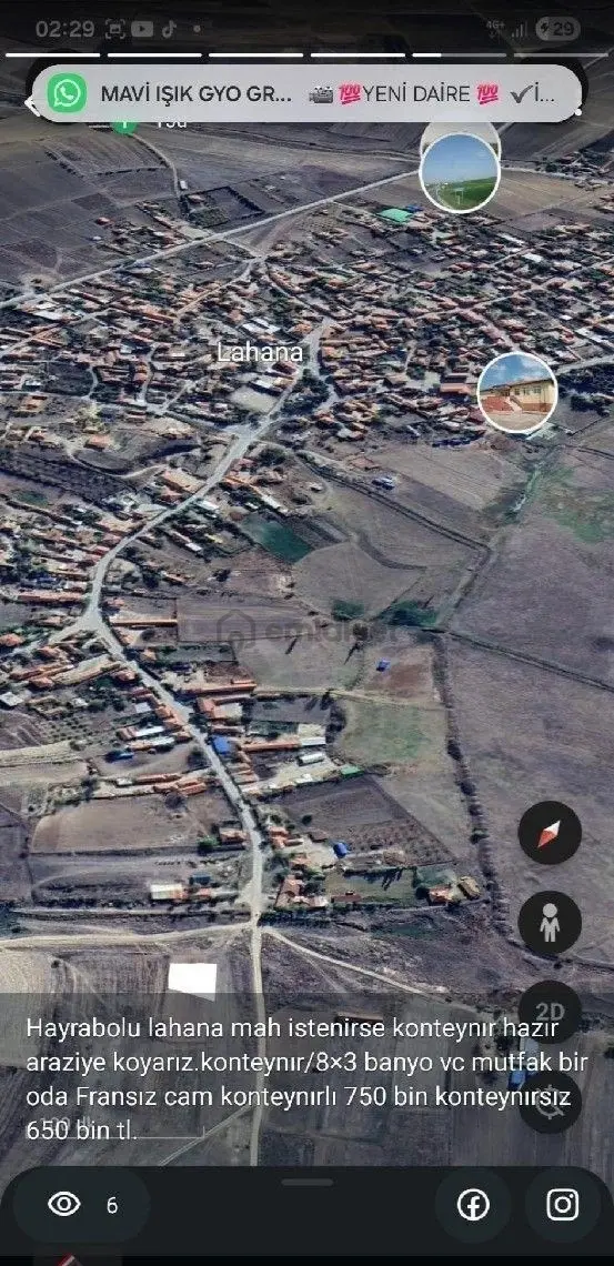 Bayburt Merkez Çayırözü'nde 1004 M2 Satılık 3
