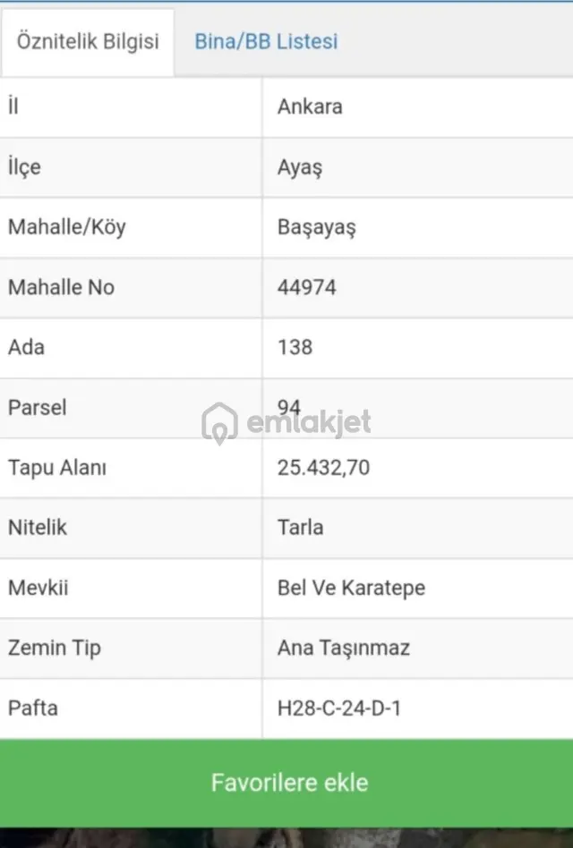Ankara Ayaş Başayaş Ta Eletrik Su Tapulu Satılık 3