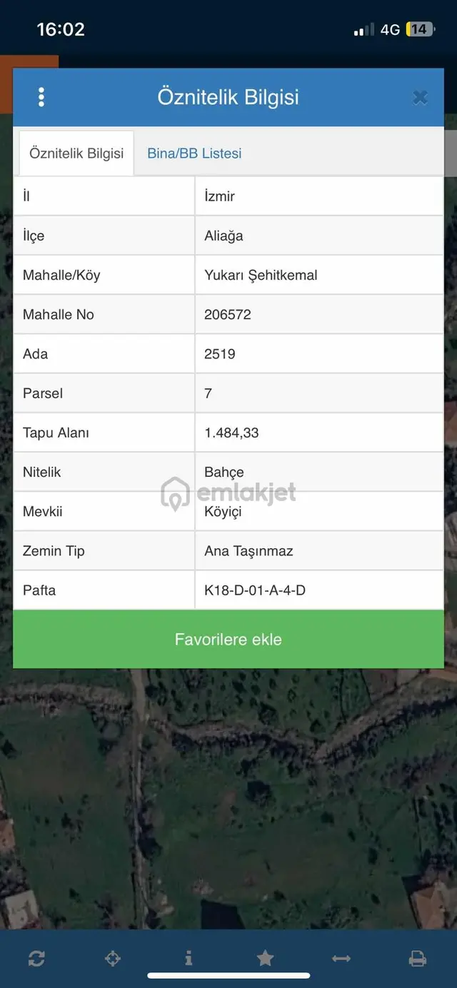 Turpa Özka 355 Aliağa Şehit Kemal 371 M² Satılık Arsa 3