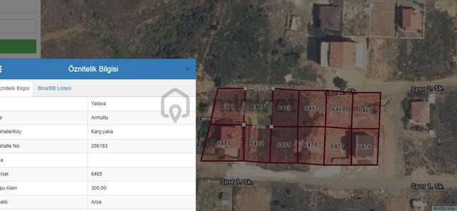 Yalova Armutlu Karşıyaka , 5 Kat İmarlı Parsel 4