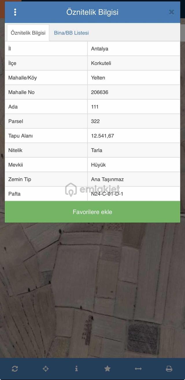Korkuteli Yelten'de Yatırım Değeri Yüksek Tam Hisseli .. 1