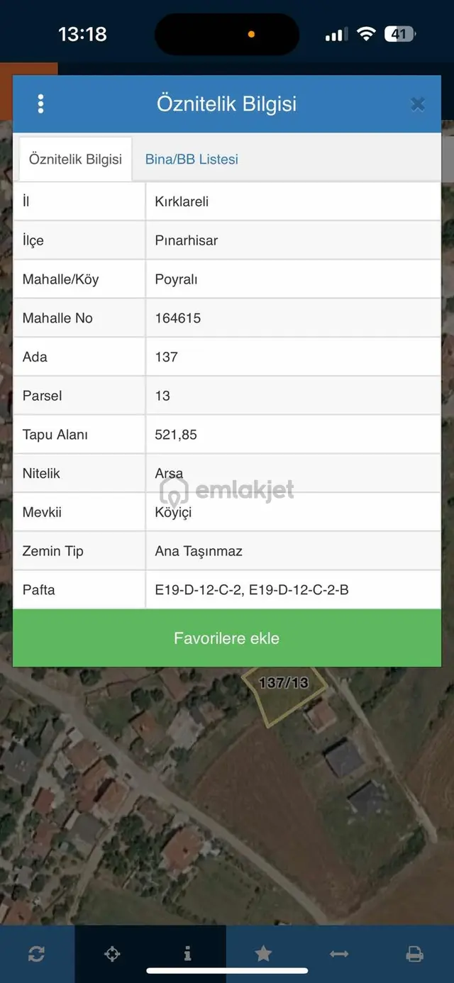 Ze/max'tan Pınarhisar Poyralı'da 521 M2 İmarlı Satılık Arsa Ze/max'tan Pınarhisar Poyralı'da 521 M2 İmarlı Satılık Arsa