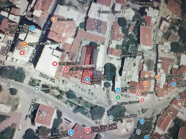 Bursa Gürsu Zafer Mah.de Satılık Bina 335m2 Arsa Taban Alanı İmarlı Tam Merkezde Mevki Konumda 4