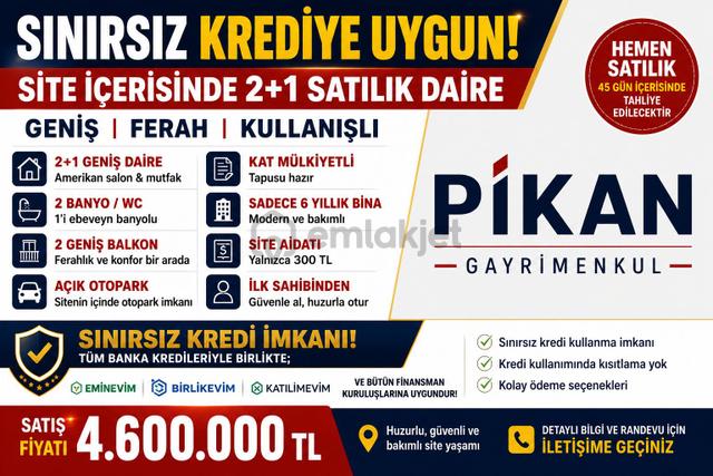 Sınırsız Kredi İmkanı ! 2+1 Ebeveyn Banyolu Daire Sınırsız Kredi İmkanı ! 2+1 Ebeveyn Banyolu Daire
