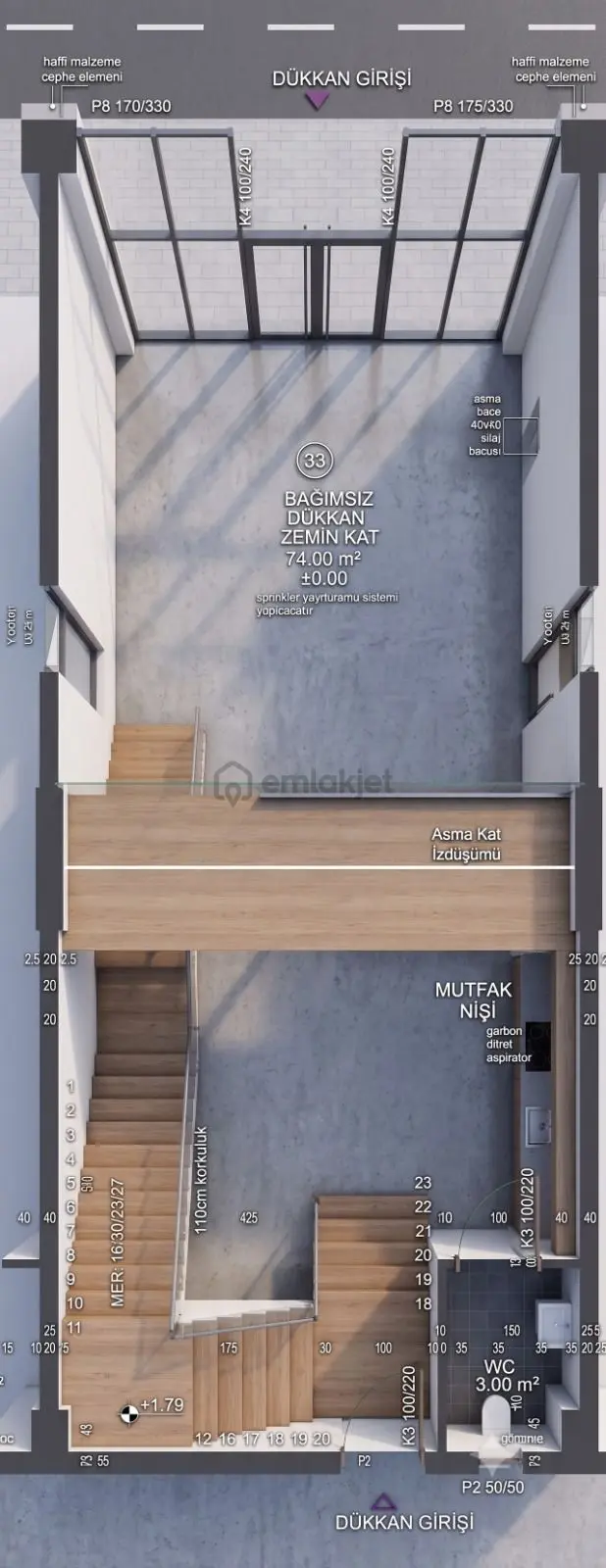 Altıntaş Havaalanı Yolu Üstünde 375 M2 Kiralık Mağaza Dükkan 3