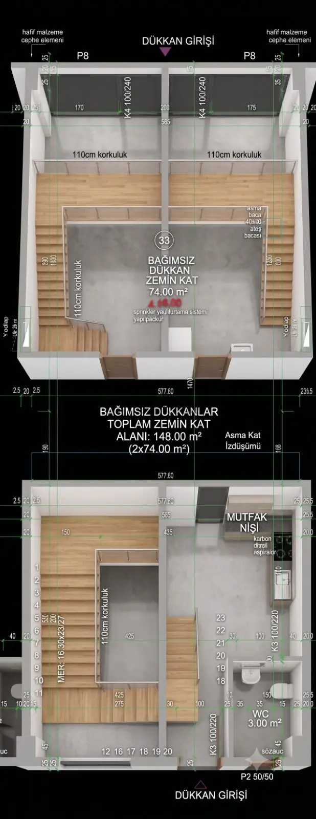 Altıntaş Havaalanı Yolu Üstünde 375 M2 Kiralık Mağaza Dükkan 4