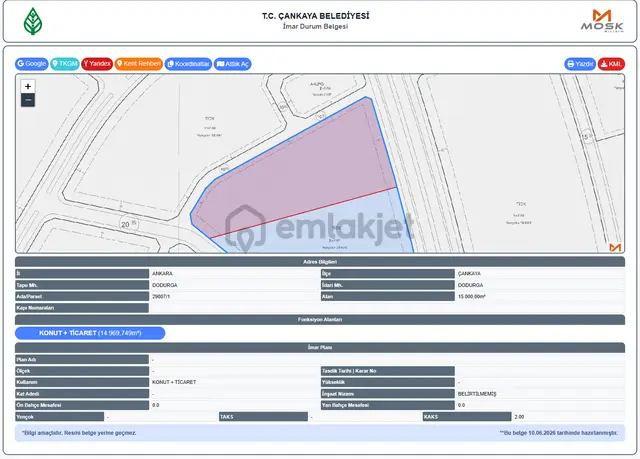 Sahibinden E=2.00 Konut+ticaret İmarlı 28 Kat 50m Bulvar Cepheli 3