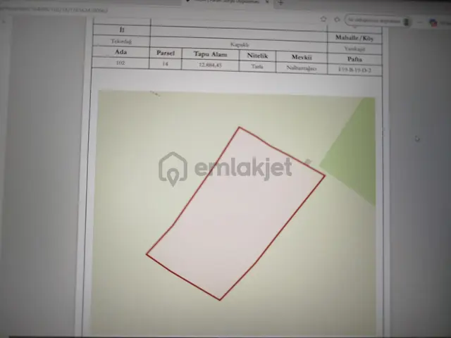 Kapaklı/yanıkagıl Mah.satılık Hisseli Tarla(arsa) 3