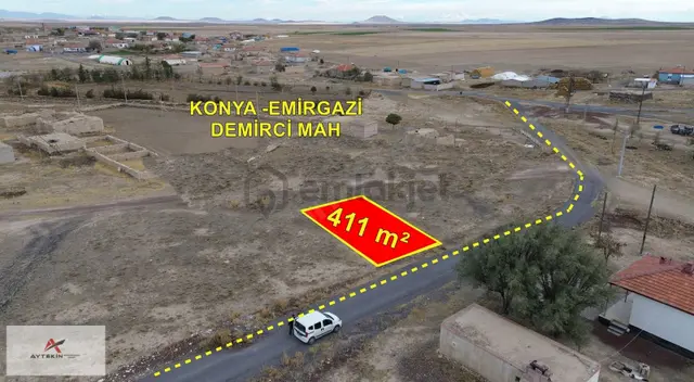 Emirgazi Demirci Mahallesi'nde 411 M² Müstakil Tapulu Arsa 3