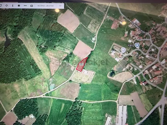 Karacabey Yarışta Yola Cepheli 1200 M² Satılık Tarla 2