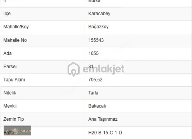 Karacabey Boğazköy'de Ana Yola Yakın 705m² Satılık Tarla 5