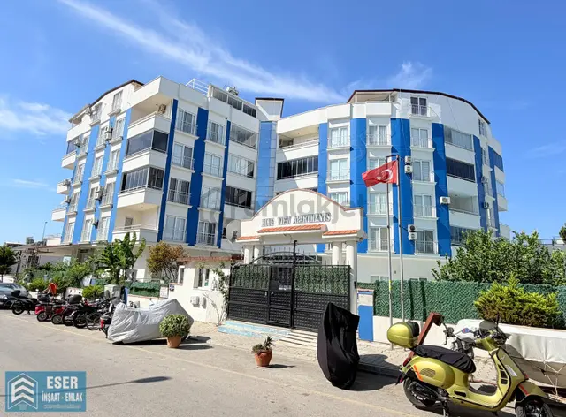 Didim'de Havuzlu Site İçinde Köşe Konumda Ara Kat 2+1 Daire