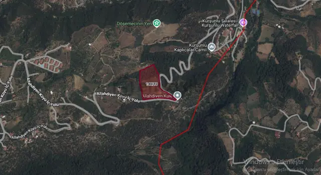 Kurşunlu Kaplıcaları Üzerinde Asfalt Yola Cepheli Yatırımlık Arazi 3