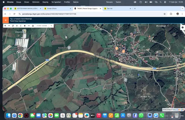 Sakarya Kaynarca Büyükyanık Mahallesinde 883 M2 %40 İmarlı Arsa 2