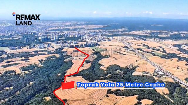 Büyükçavuşlu'da 25m Yol Cepheli Çiftlikler Aksında Fırsat Tarla 4