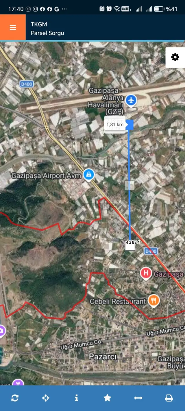 Satılık İmarlı Konut Arsası Gazipaşa 3
