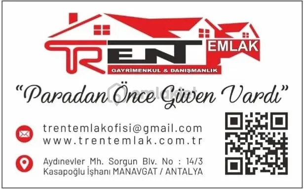 Trent Emlak'tan Satılık Akseki Aşağıışıklar'da 540 M2 Tarla