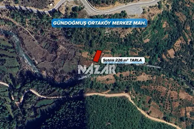 Gündoğmuş Ortaköy’de 226 M² Satılık Tarla 2