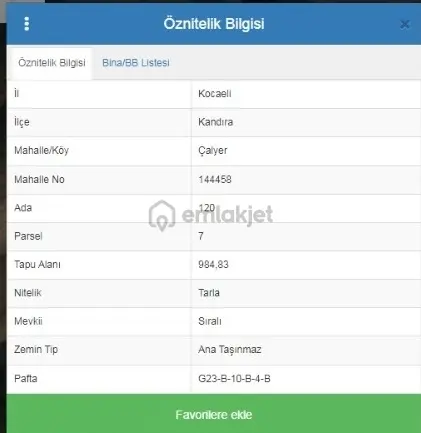Geleceğin En Doğru Yatırımı! Kocaeli Kandıra Satılık Parsel 1