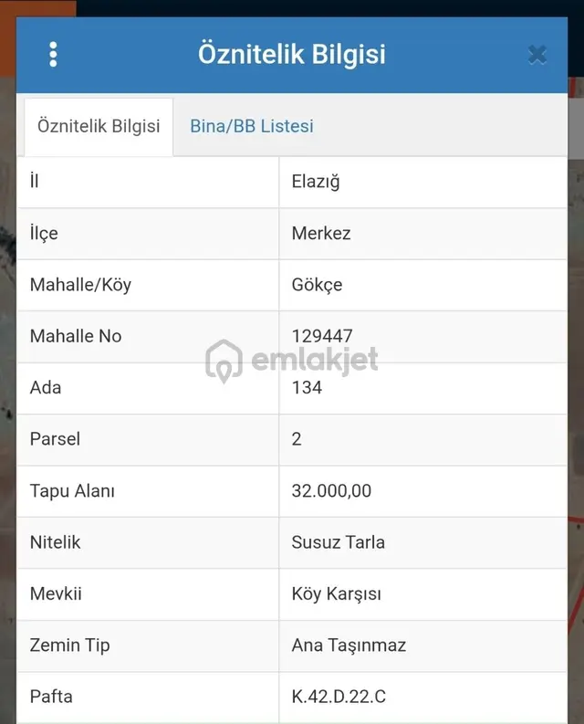 Doğukan Real Estate | Elazığ Gökçe Köyü'nde 32.000 M² Tarla 3