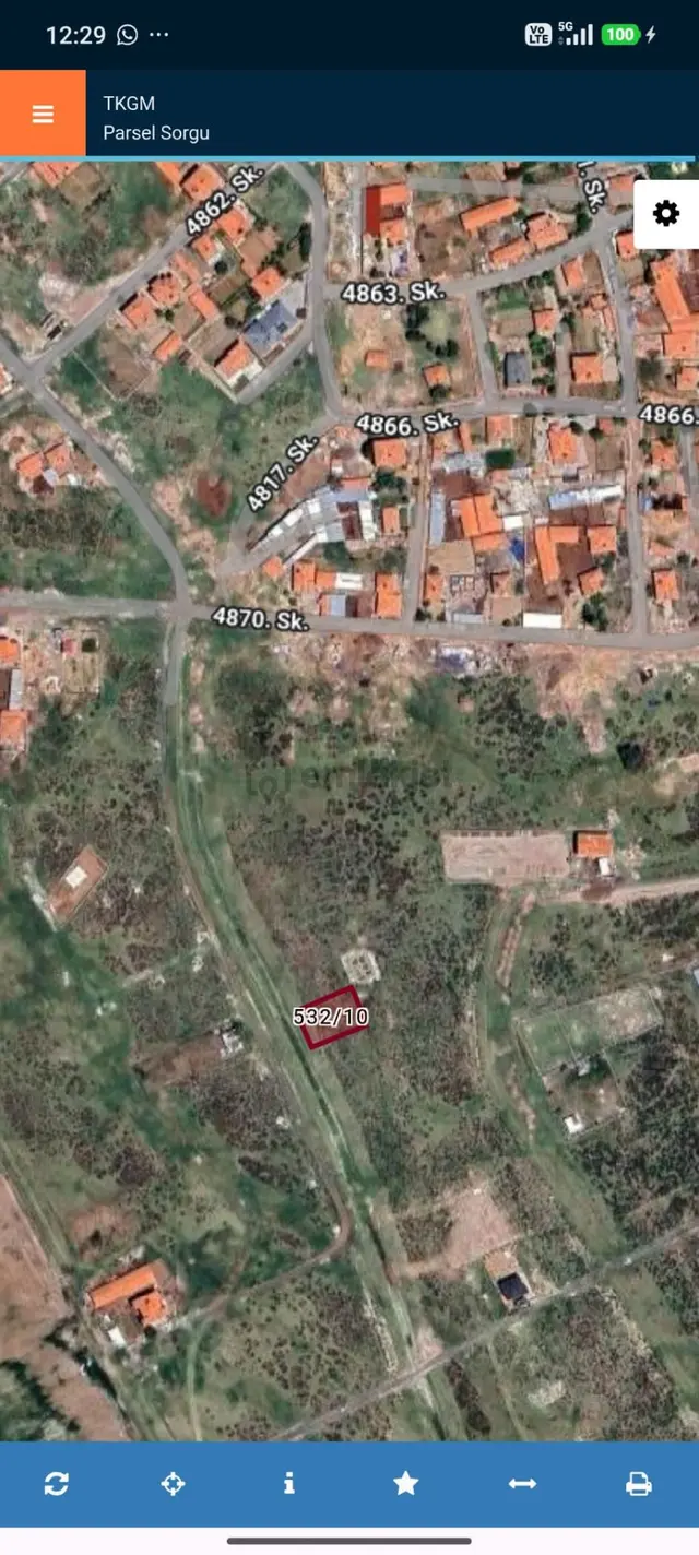 Aksaray Merkez Sağlık Köyü Yol Cepheli,ana Yola 350 Metre Satılık Parsel 2
