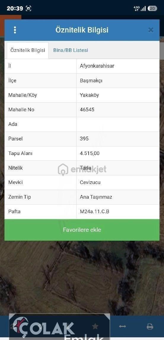 Başmakçı Yaka Köyü Yakını Yatırımlık Bahçe 3