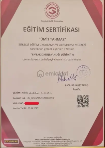 Perta Emlak'tan Hem Doğa Hem Deniz Manzaralı Lüks Daire 1