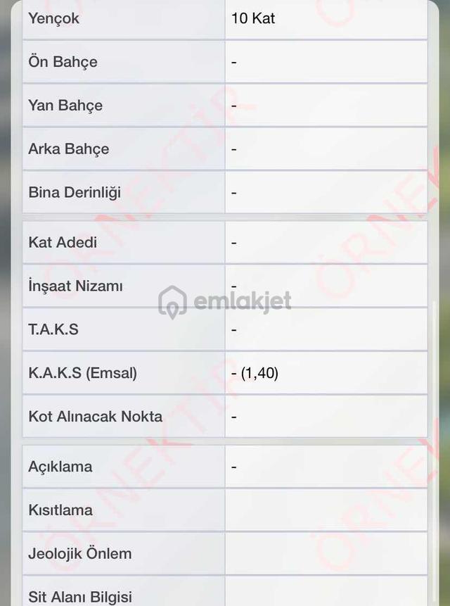 Ticari + Konut 10 Kat'a İmarlı 471 M2 Satılık Hisse 3