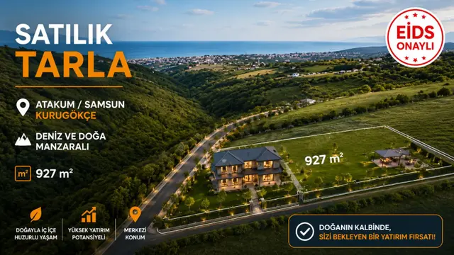 Hisar'dan Kurugökçe'de Deniz Manzaralı Tarla 1.850.000 Tl 1