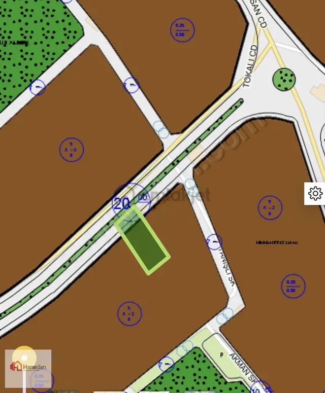 Hanedan Karahüyük Tokalı Caddesinde 613 M2 Villa Ticari Arsa 4