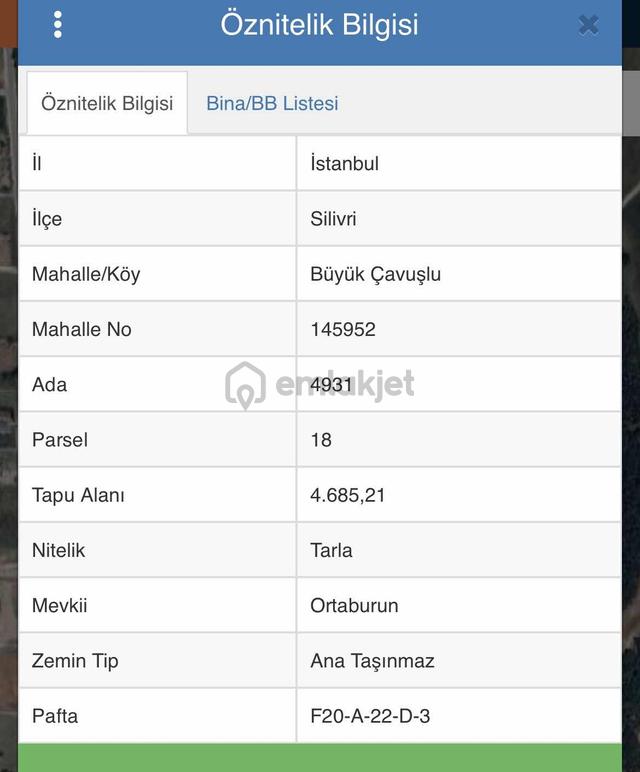 Ersay'dan Büyükçavuşlu'da Satılık-4.685 M²-ımar Sınırında 5